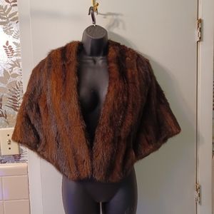 STUNNING VTG GENUINE MINK FUR STOLE/WRAP DESIGNED BY FURS BY SAMUEL
